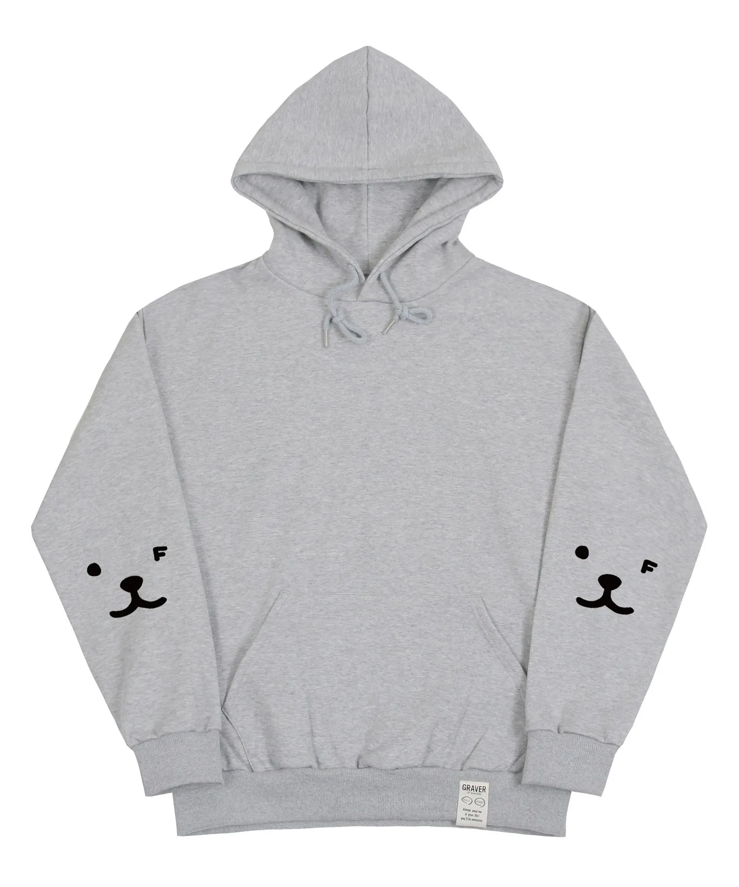 GRAVER  |[GRAVER]★ELBOW PUPPY FACE SMILE HOODIE