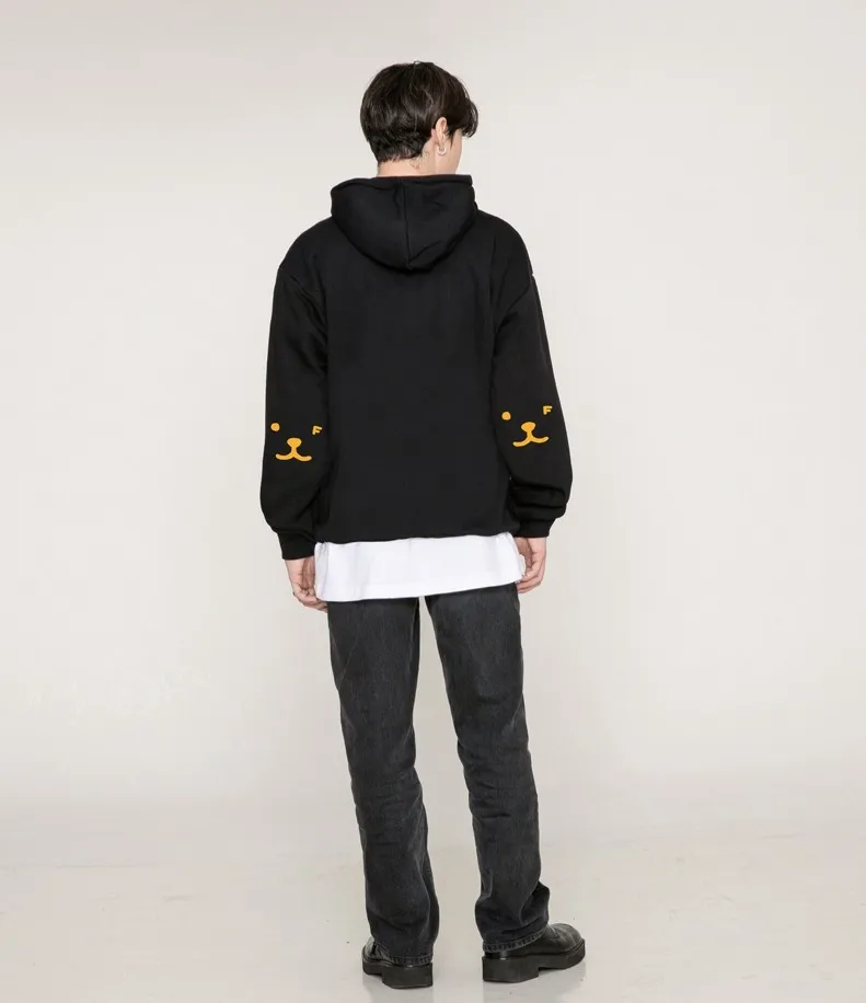 GRAVER  |[GRAVER]★ELBOW PUPPY FACE SMILE HOODIE