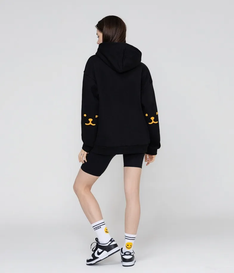 GRAVER  |[GRAVER]★ELBOW PUPPY FACE SMILE HOODIE