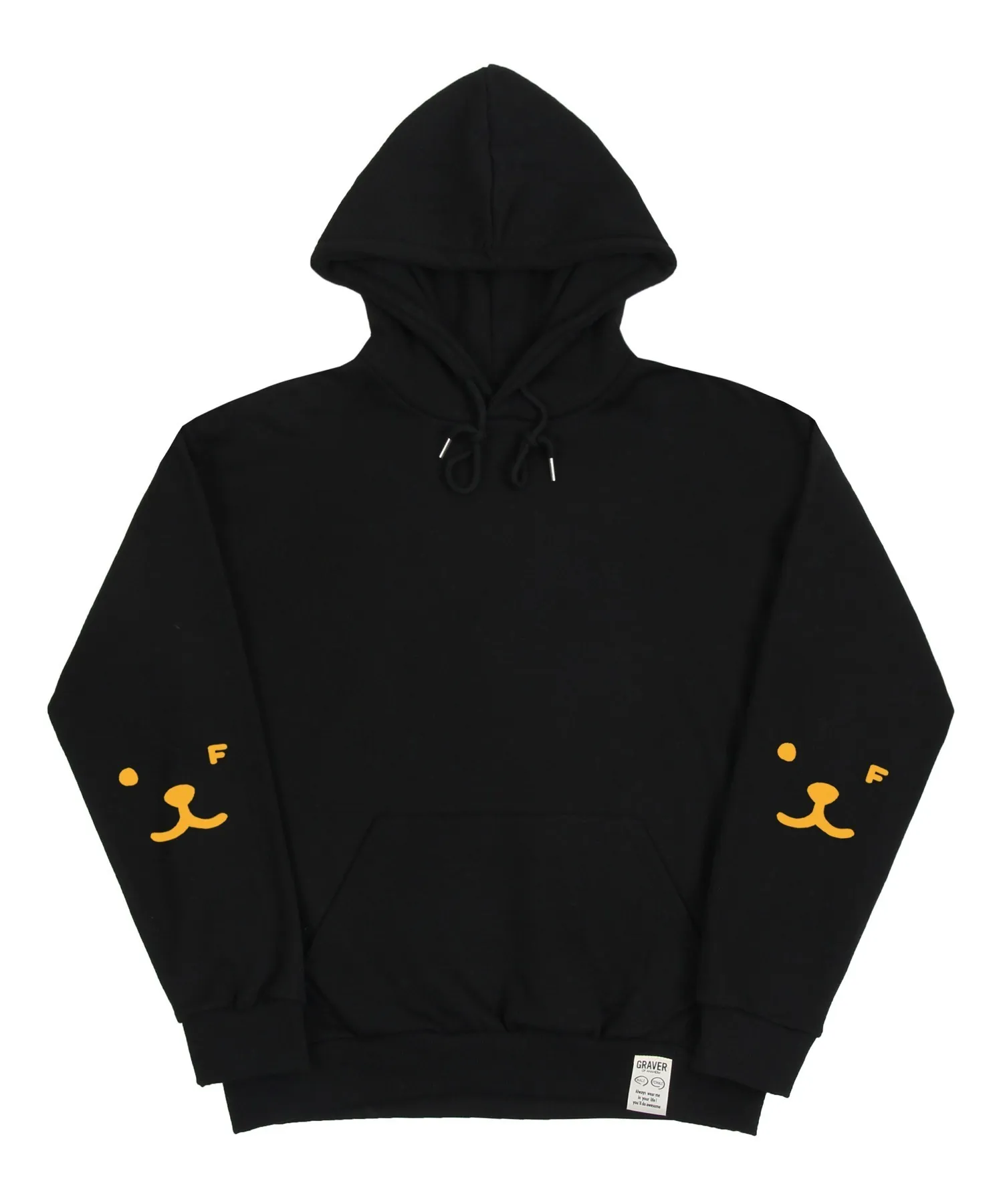 GRAVER  |[GRAVER]★ELBOW PUPPY FACE SMILE HOODIE