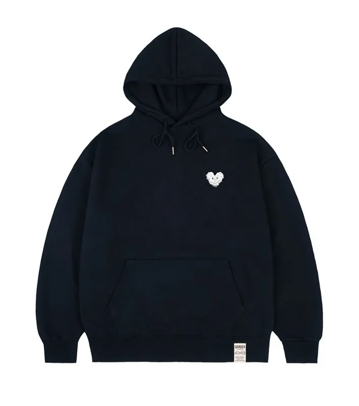 GRAVER  |[GRAVER]★SMALL CLOUD HEART SMILE HOODIE