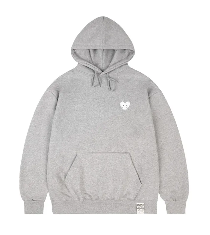 GRAVER  |[GRAVER]★SMALL CLOUD HEART SMILE HOODIE