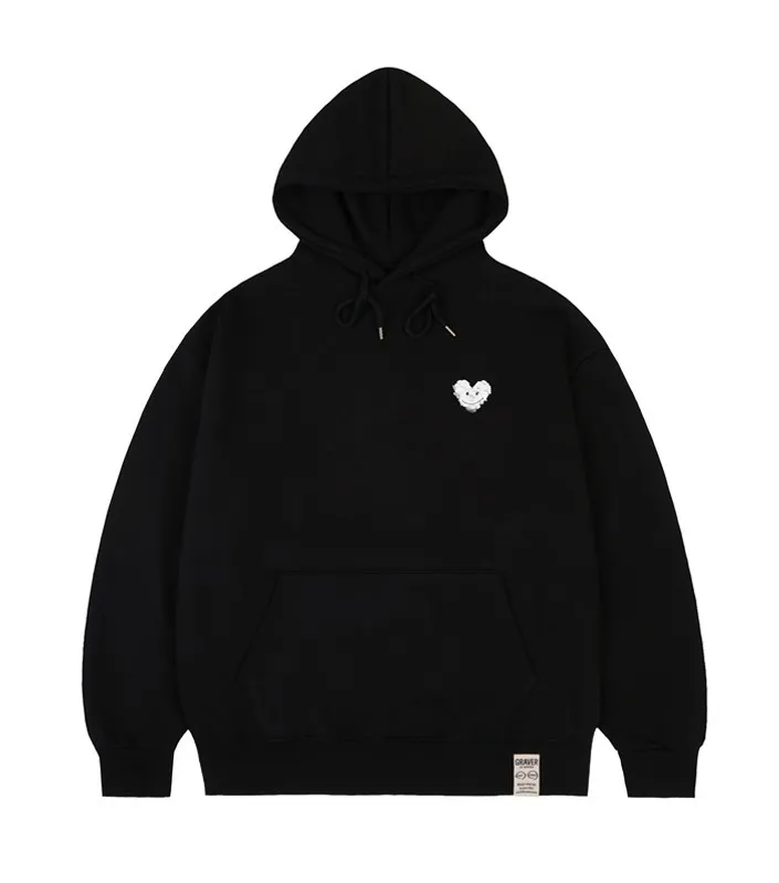 GRAVER  |[GRAVER]★SMALL CLOUD HEART SMILE HOODIE