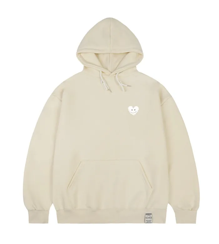 GRAVER  |[GRAVER]★SMALL CLOUD HEART SMILE HOODIE