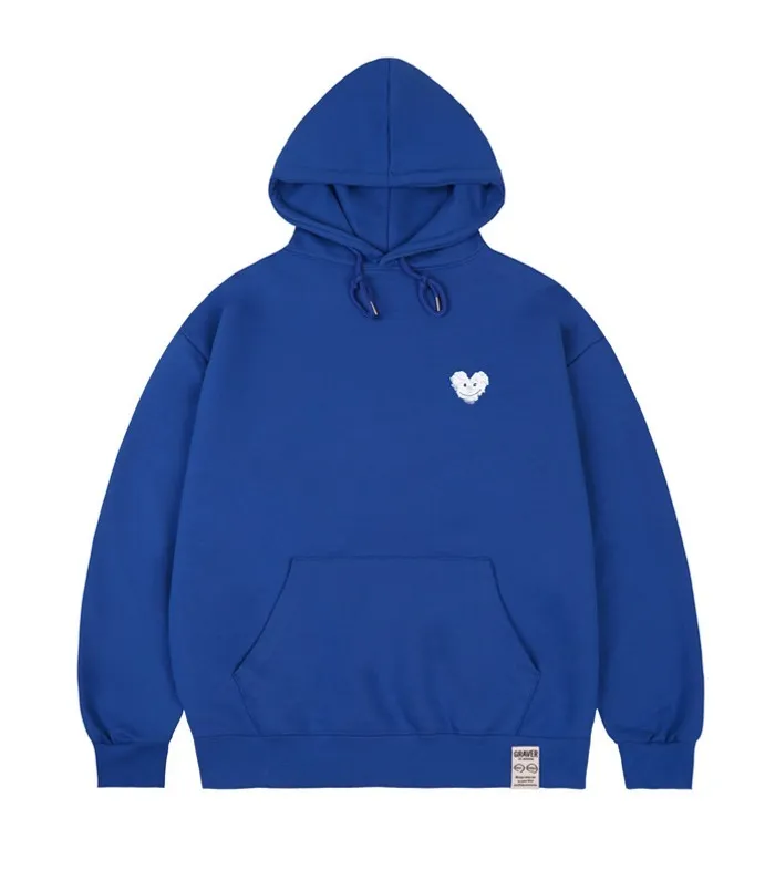 GRAVER  |[GRAVER]★SMALL CLOUD HEART SMILE HOODIE