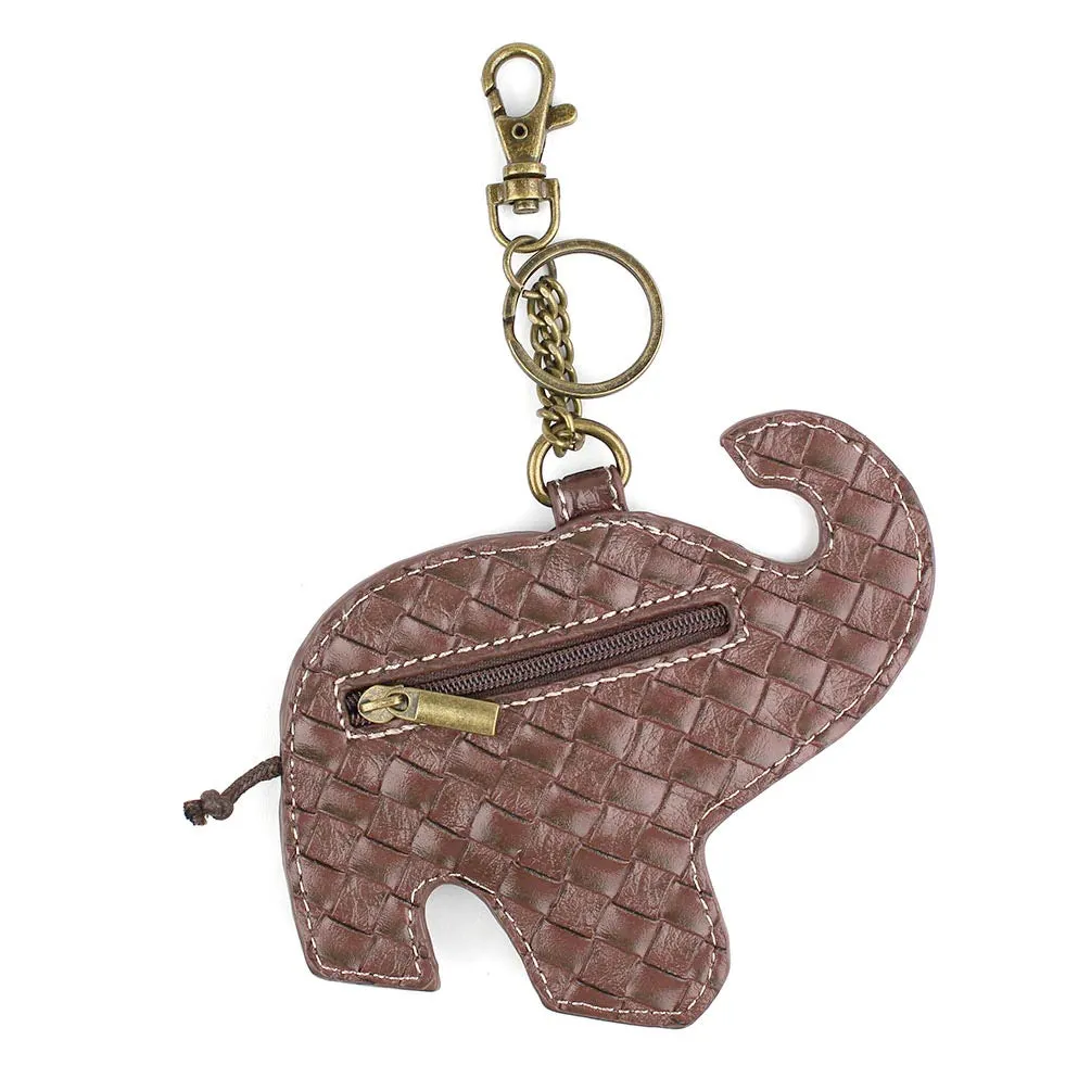 Gray Elephant Coin Purse and Key Chain