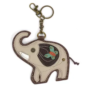 Gray Elephant Coin Purse and Key Chain