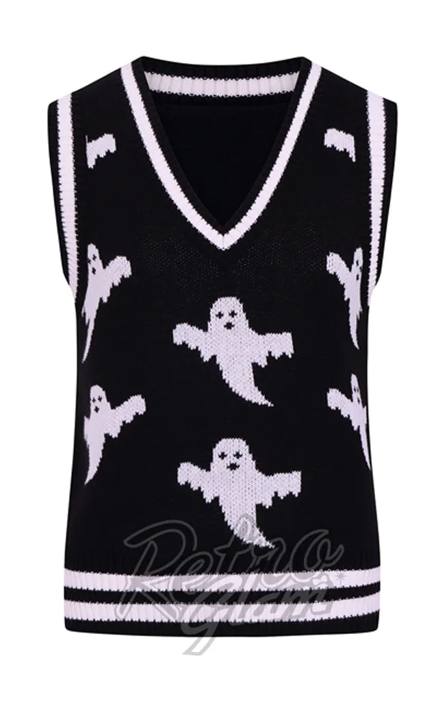 Hell Bunny Ghost Vest Top - L left only