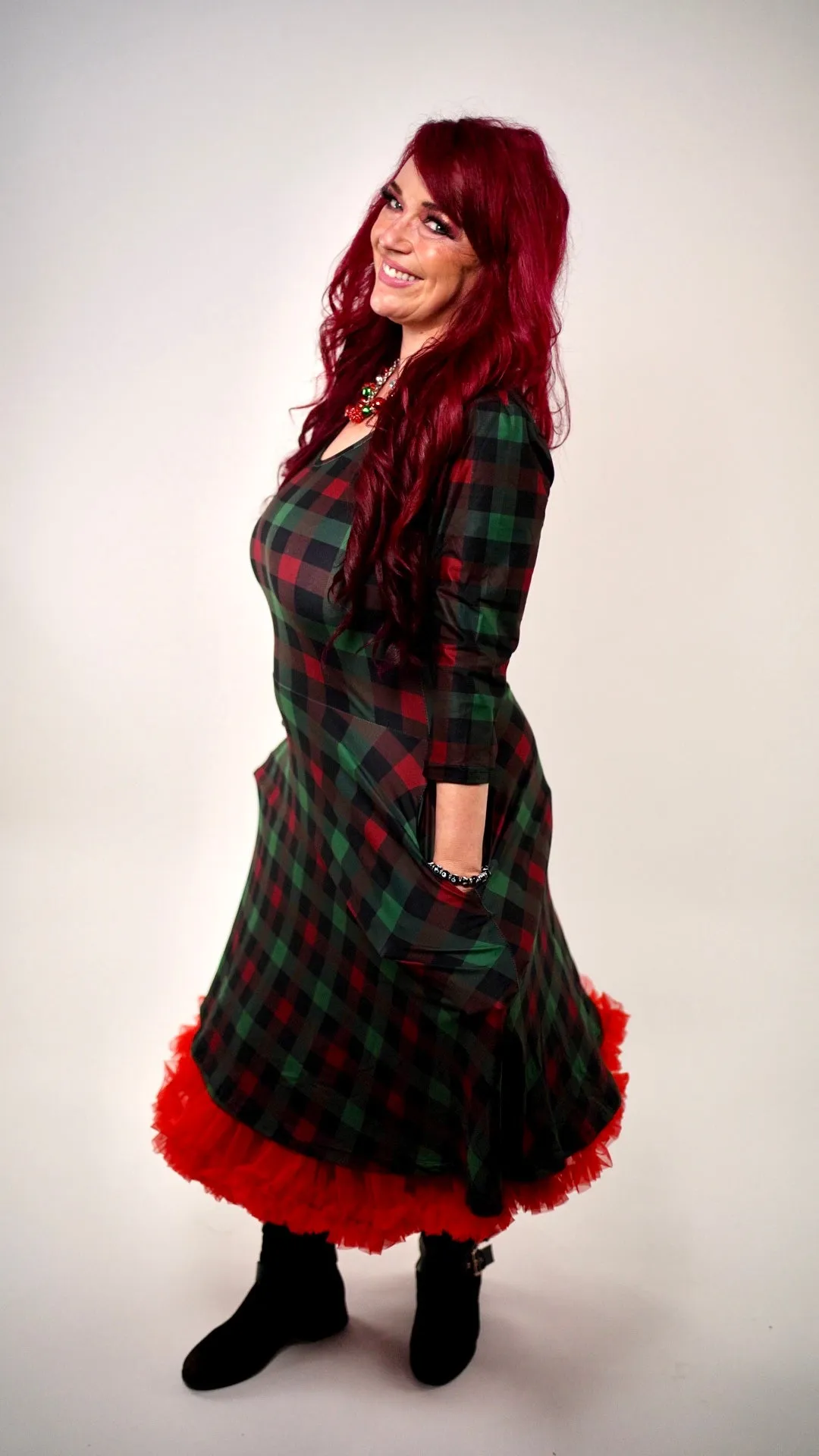 Holiday Plaid Lilly Dress