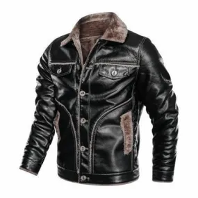 Johny Leather Motorcycle Jacket For Men