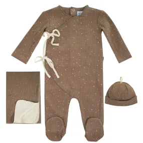 Kipp Baby Cocoa Spec Waffle Layette Set