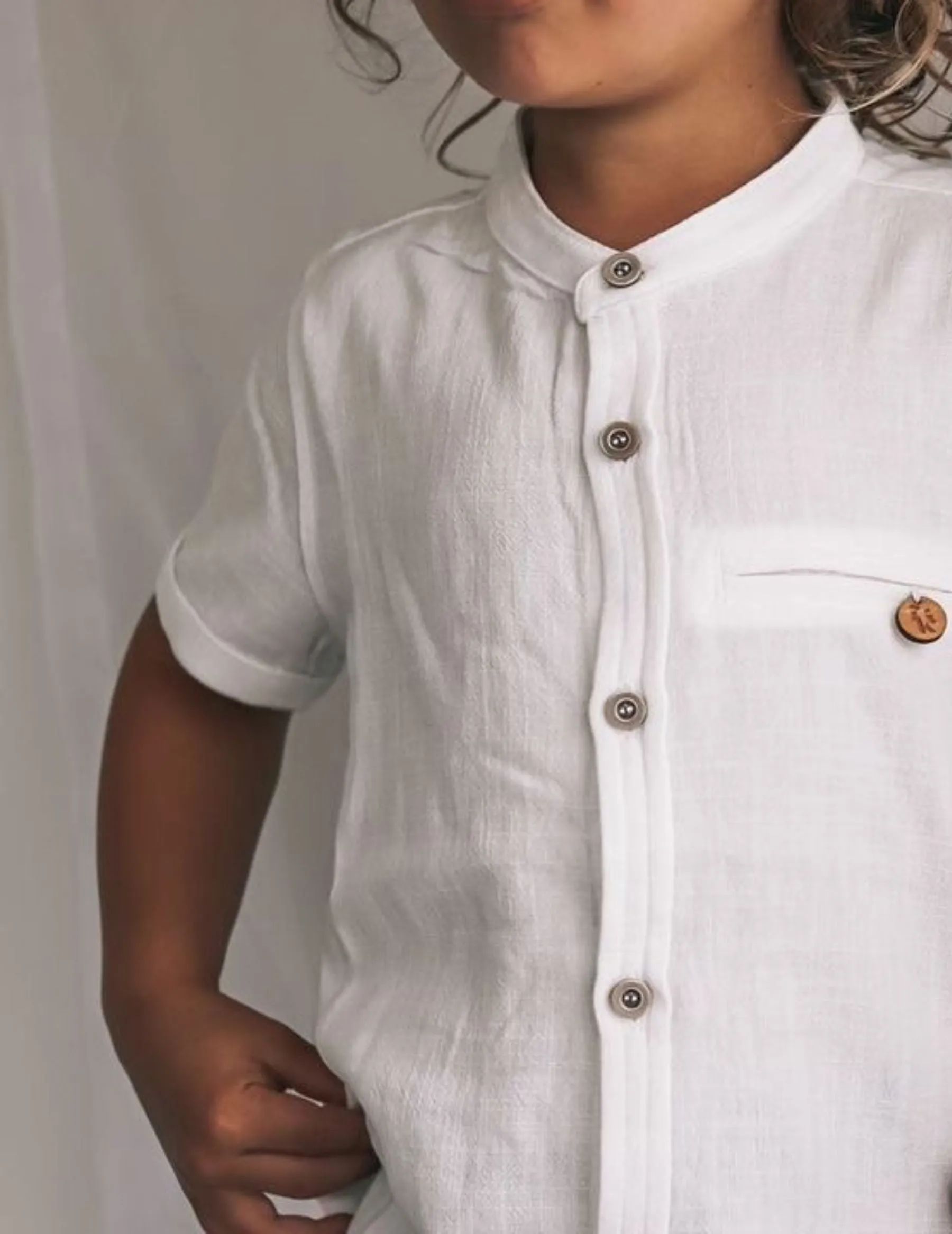 Koa Boys Shirt - White