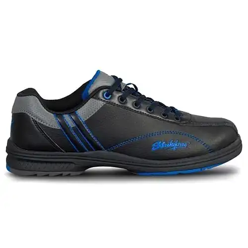 KR Strikeforce Mens Raptor Right Hand Bowling Shoes Wide Black/Royal