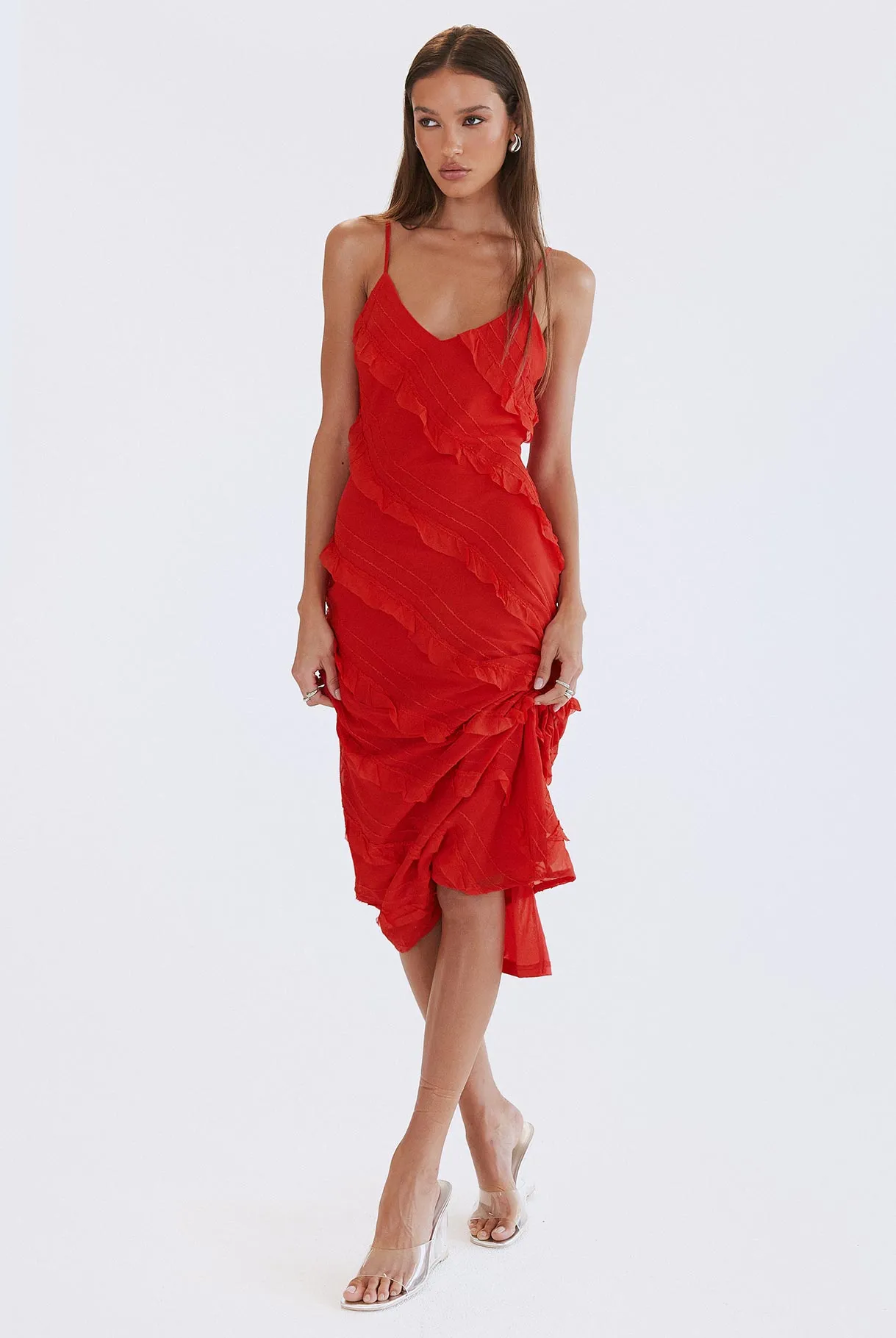 Lars Maxi Dress Red