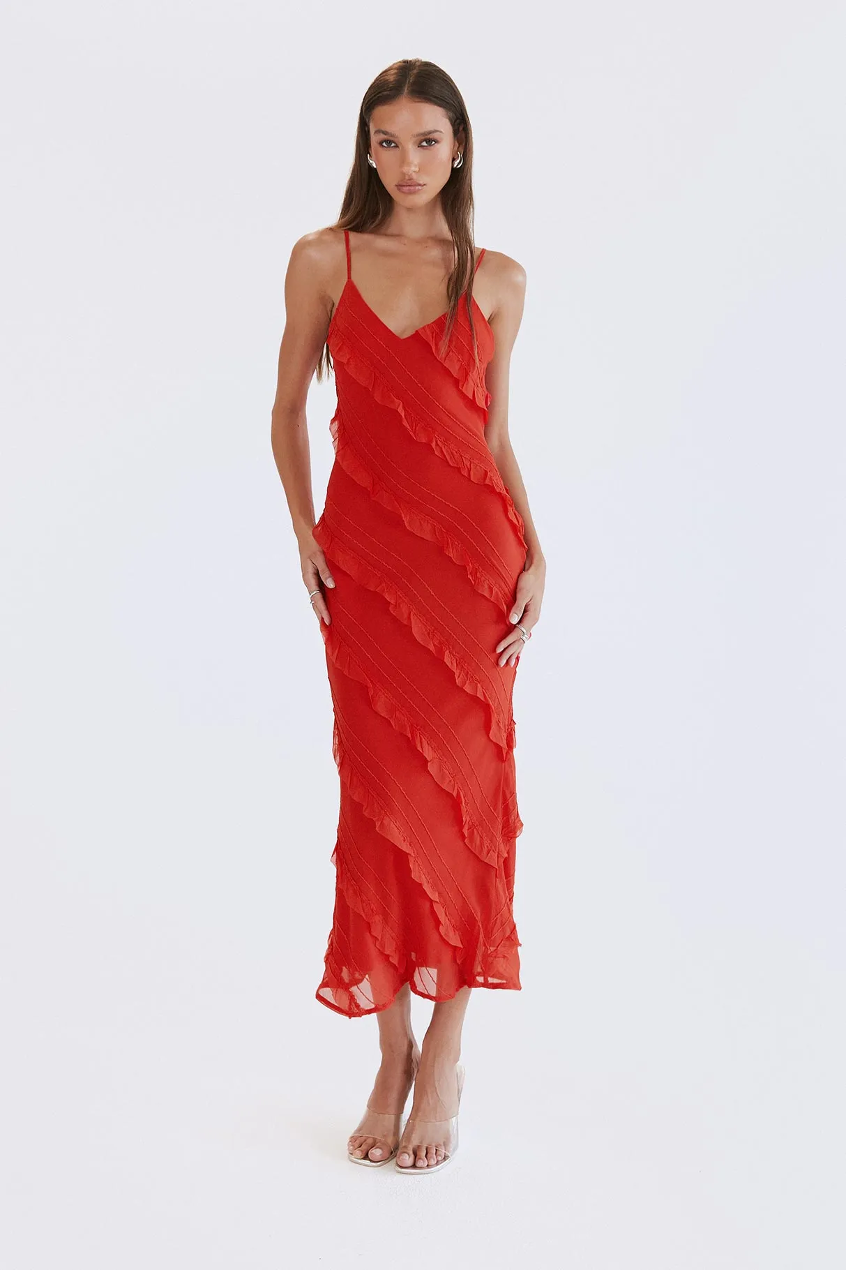 Lars Maxi Dress Red