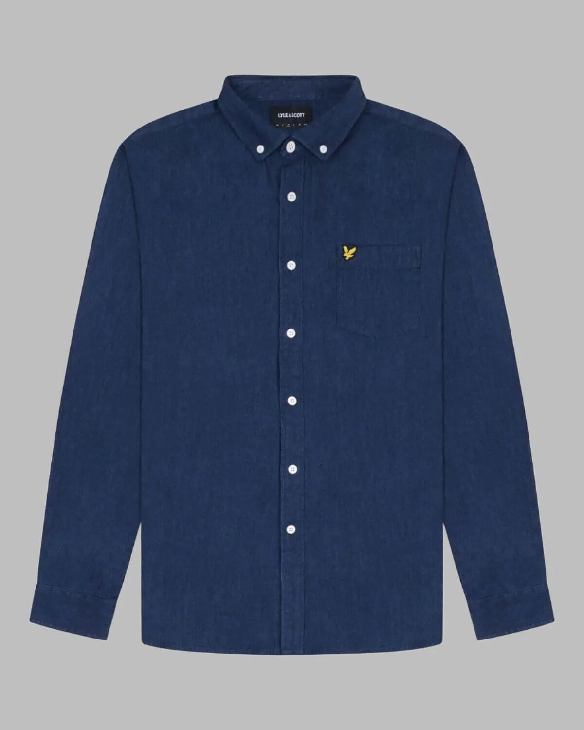 Lyle and Scott Shirt Denim Indigo Blue