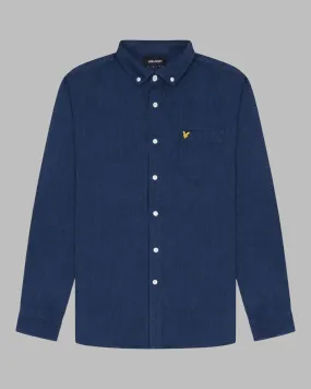 Lyle and Scott Shirt Denim Indigo Blue