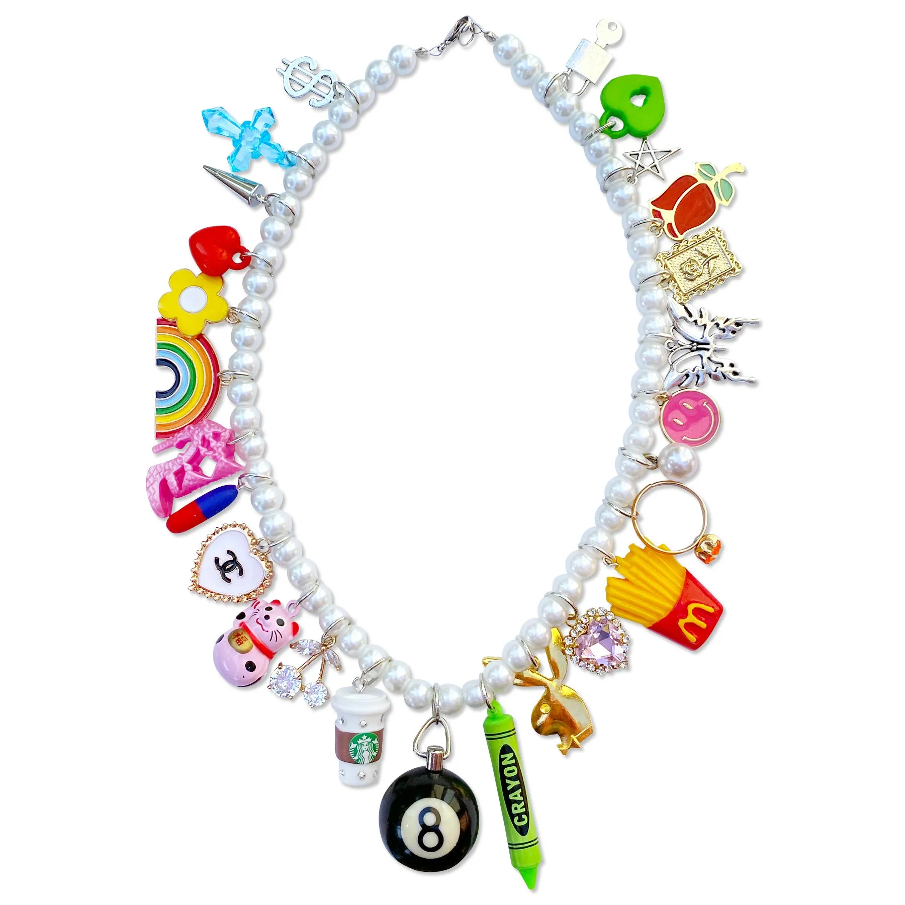 Magic 8 Ball Charm Necklace