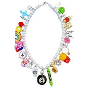 Magic 8 Ball Charm Necklace