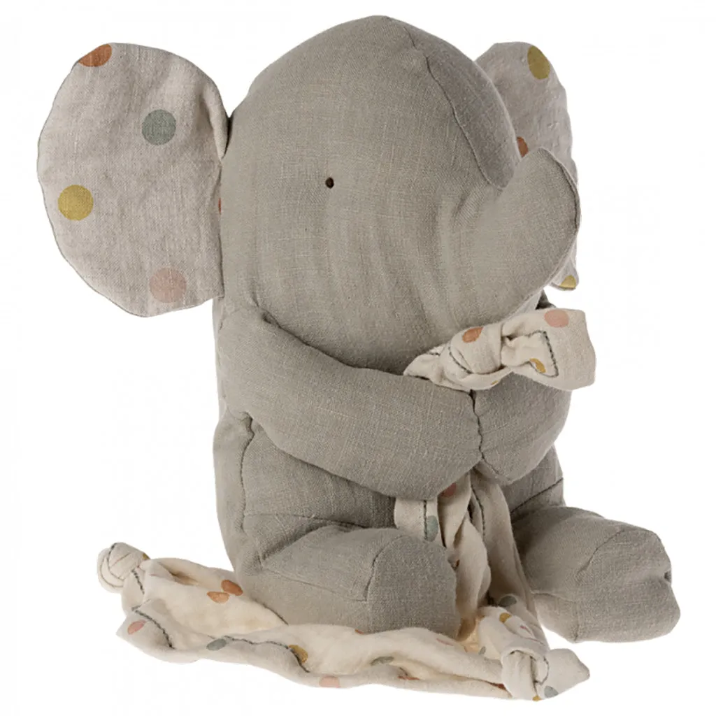 Maileg Toys Large Lullaby Friends Elephant Soft Toy Iron Grey