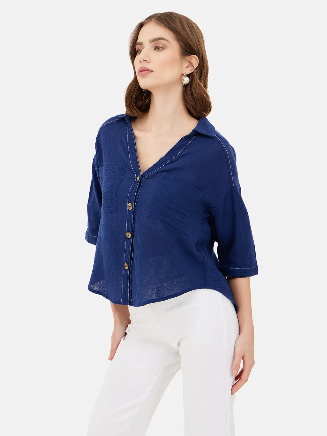 Mary Casual Boxy Fit Shirt