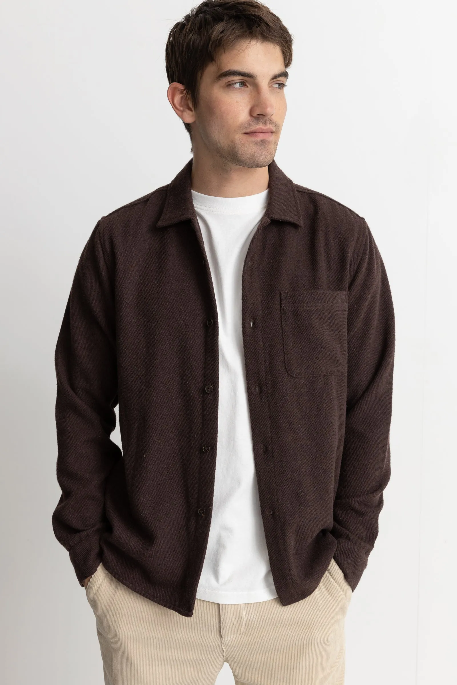 Meadow Ls Shirt Chocolate