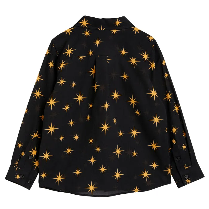 Mini Rodini Child Stars Woven Shirt Black