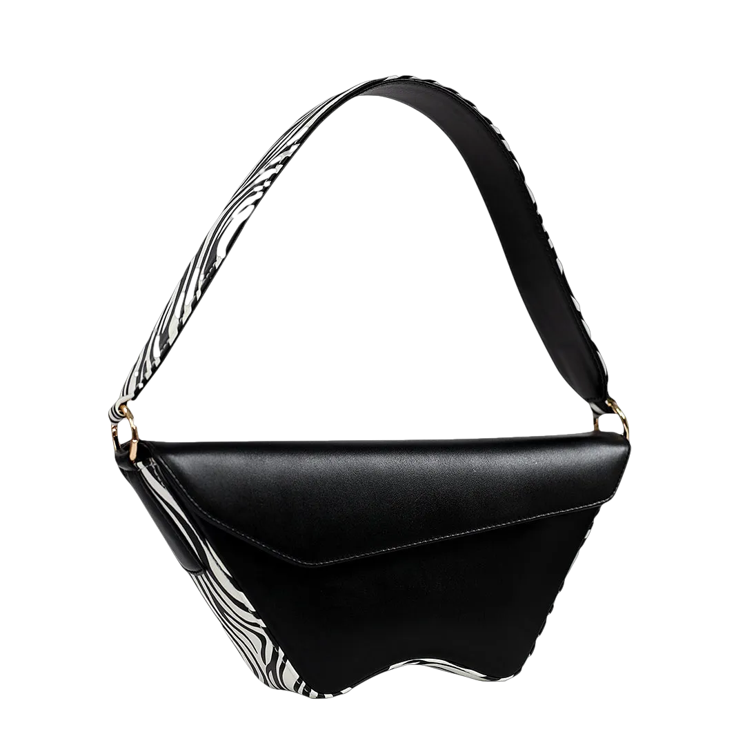 Nadira - Black x Zebra - Shoulder Bag