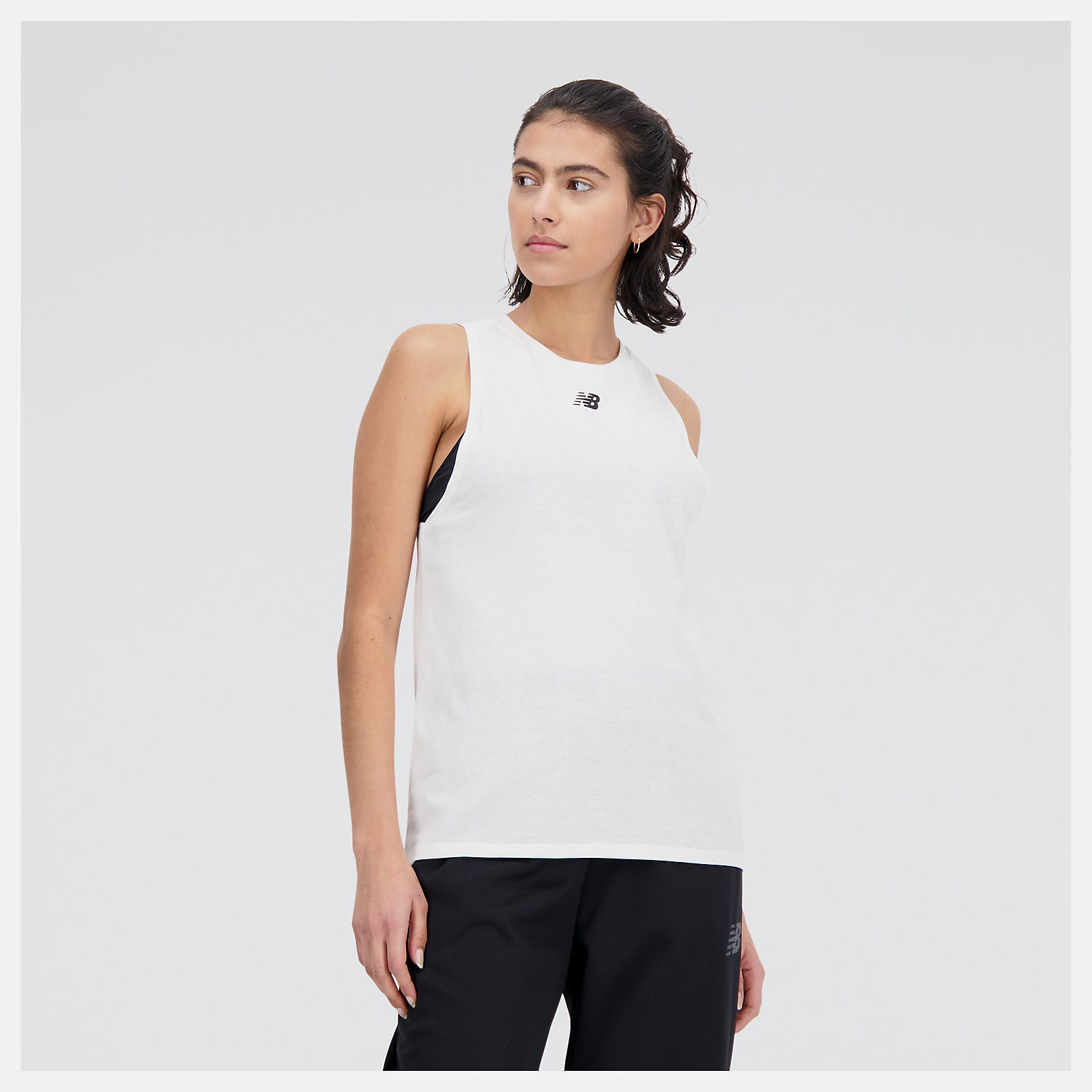 New Balance Women's Heather Tank - White