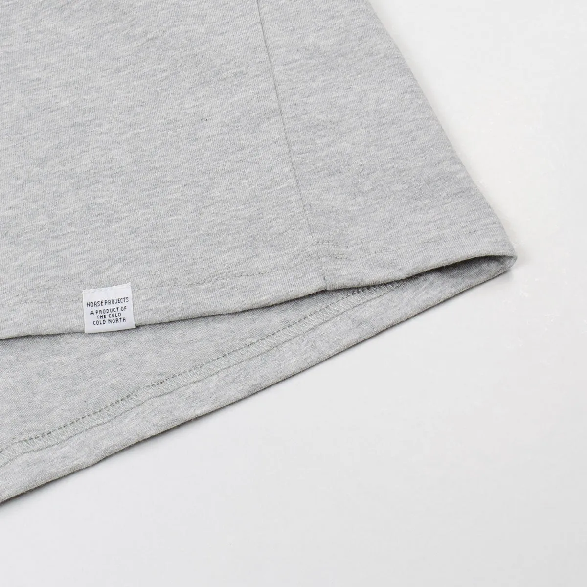 Norse Projects - Niels Standard Logo T-shirt - Light Grey Melange