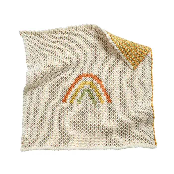 Olli Ella Dinkum Doll Accessories Brush + Rainbow Blanket Set