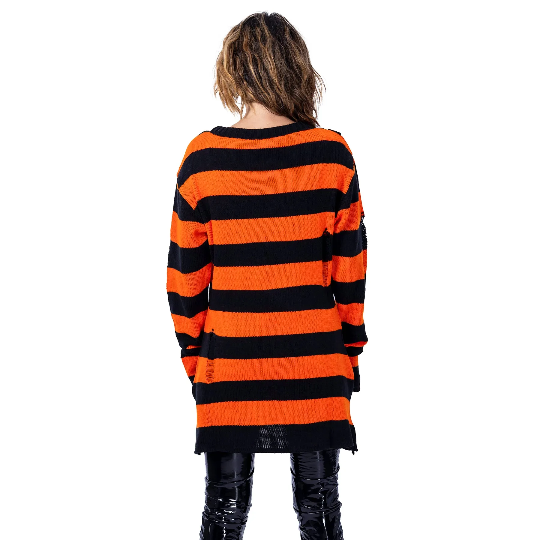 ORIANA JUMPER - BLACK/ORANGE