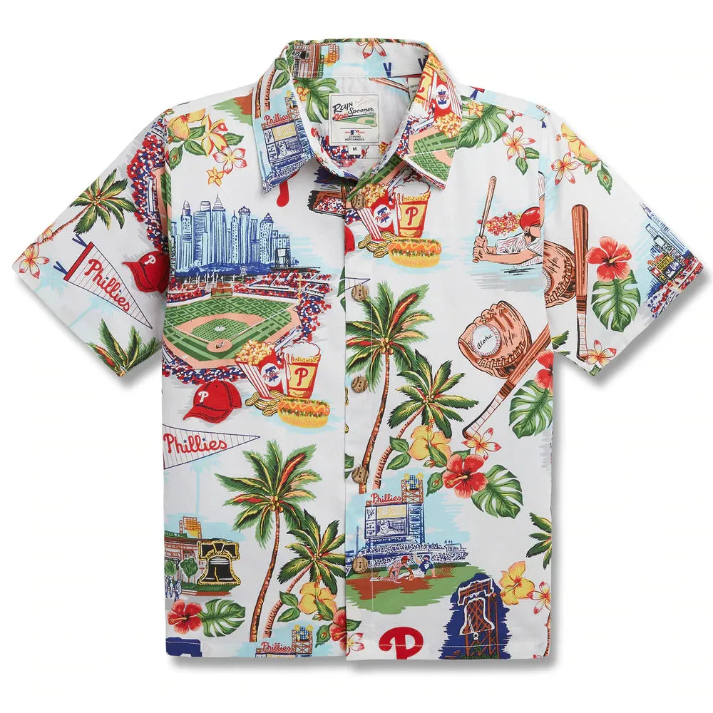 Philadelphia Phillies Authentic Hawaiian Print Youth Polo Shirt | Scenic