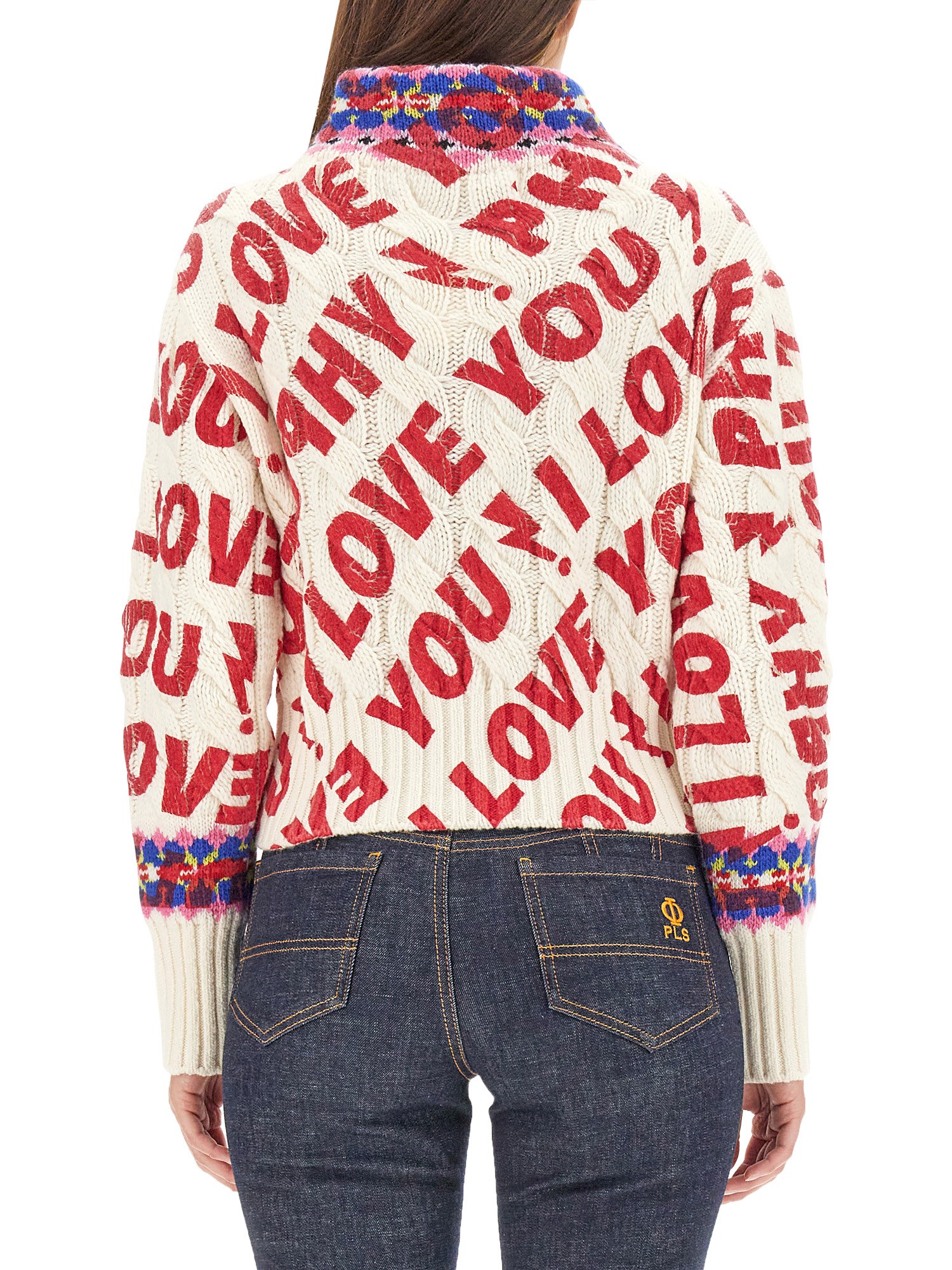 PHILOSOPHY DI LORENZO SERAFINI    I LOVE YOU PHILOSOPHY WOOL SWEATER