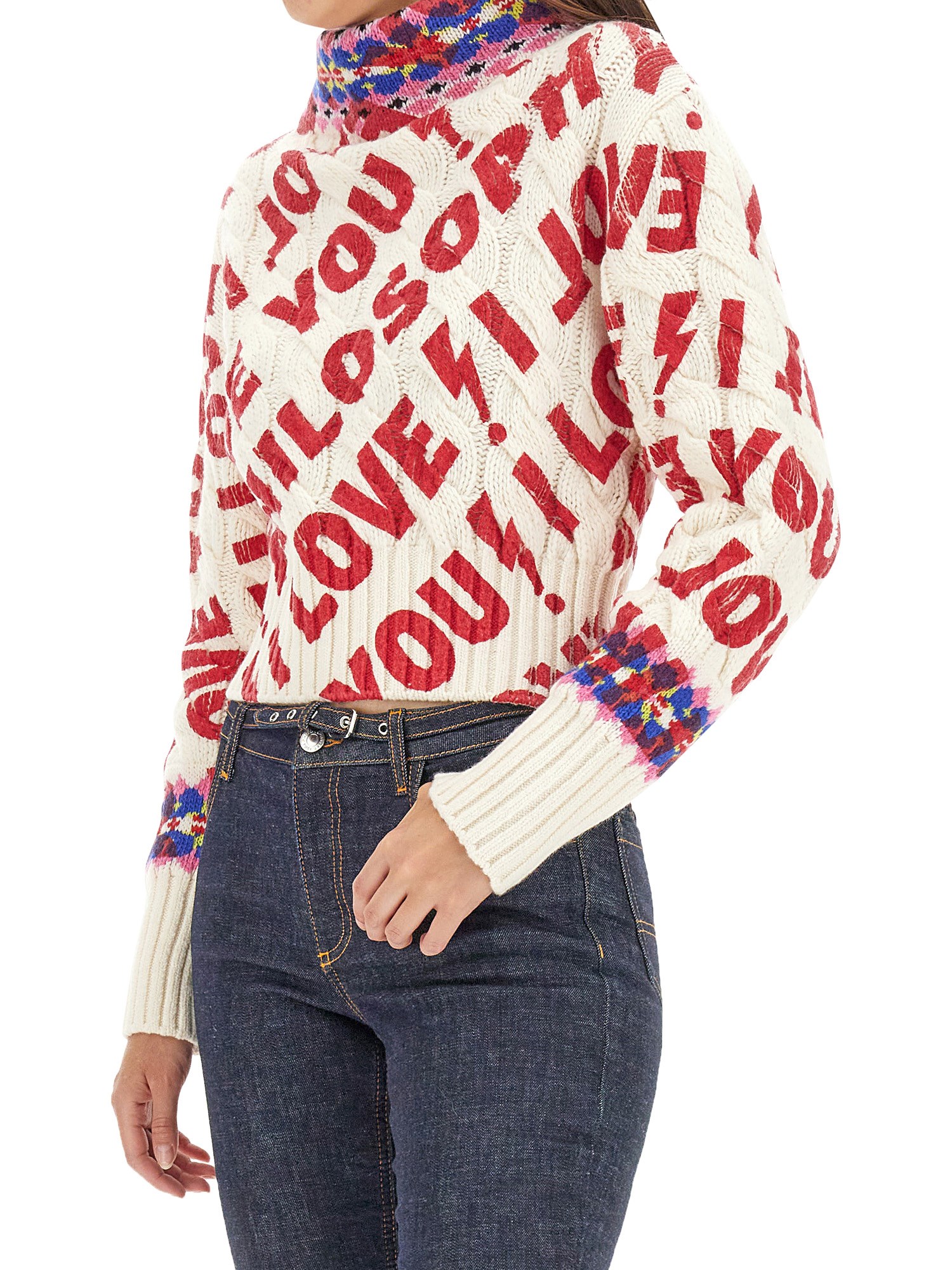 PHILOSOPHY DI LORENZO SERAFINI    I LOVE YOU PHILOSOPHY WOOL SWEATER