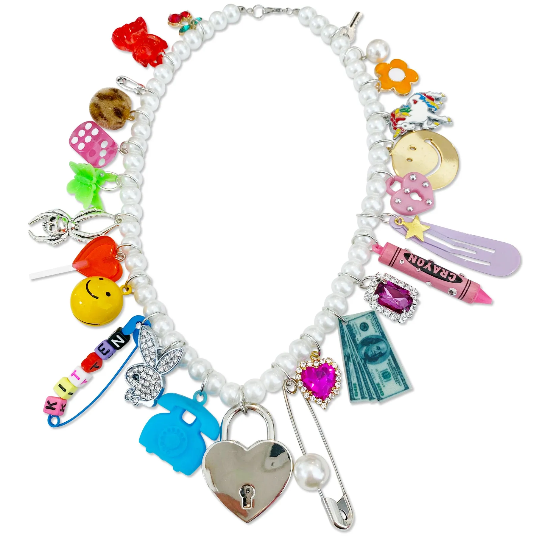 Punk Princess Charm Necklace