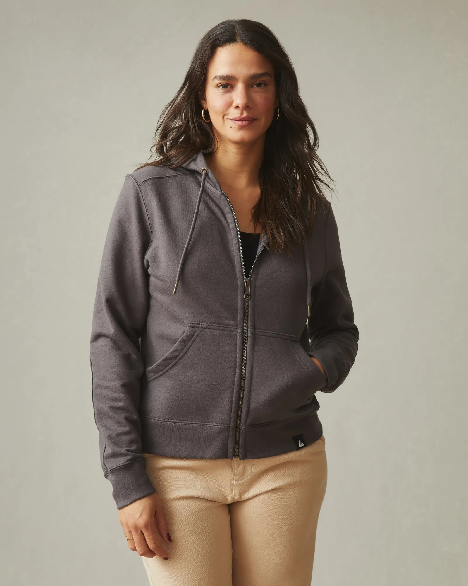 Relaxed Classic Full Zip - Phantom Grey