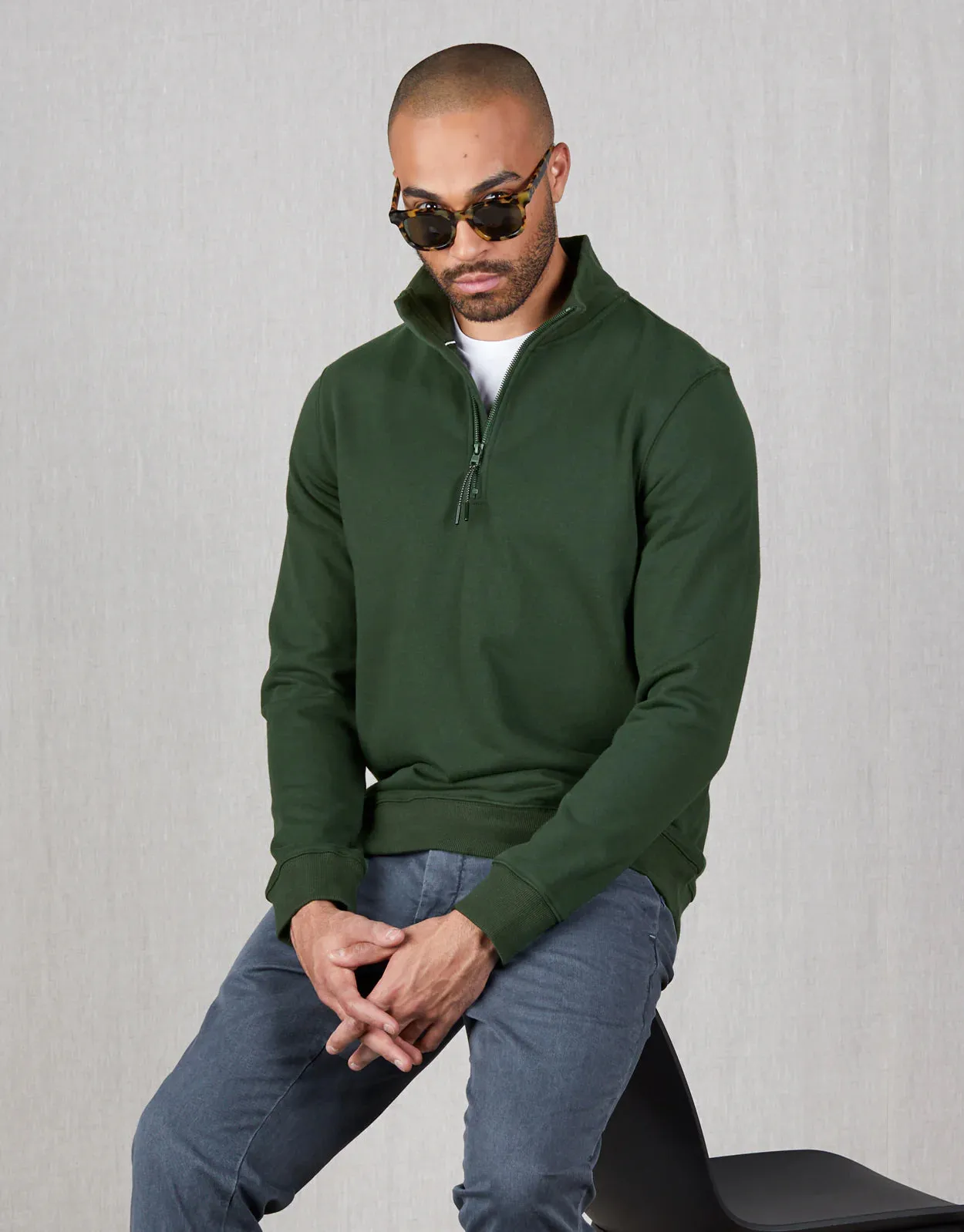 Rembrandt - Champ 1/4 Zip Sweater - Dark Green or Navy