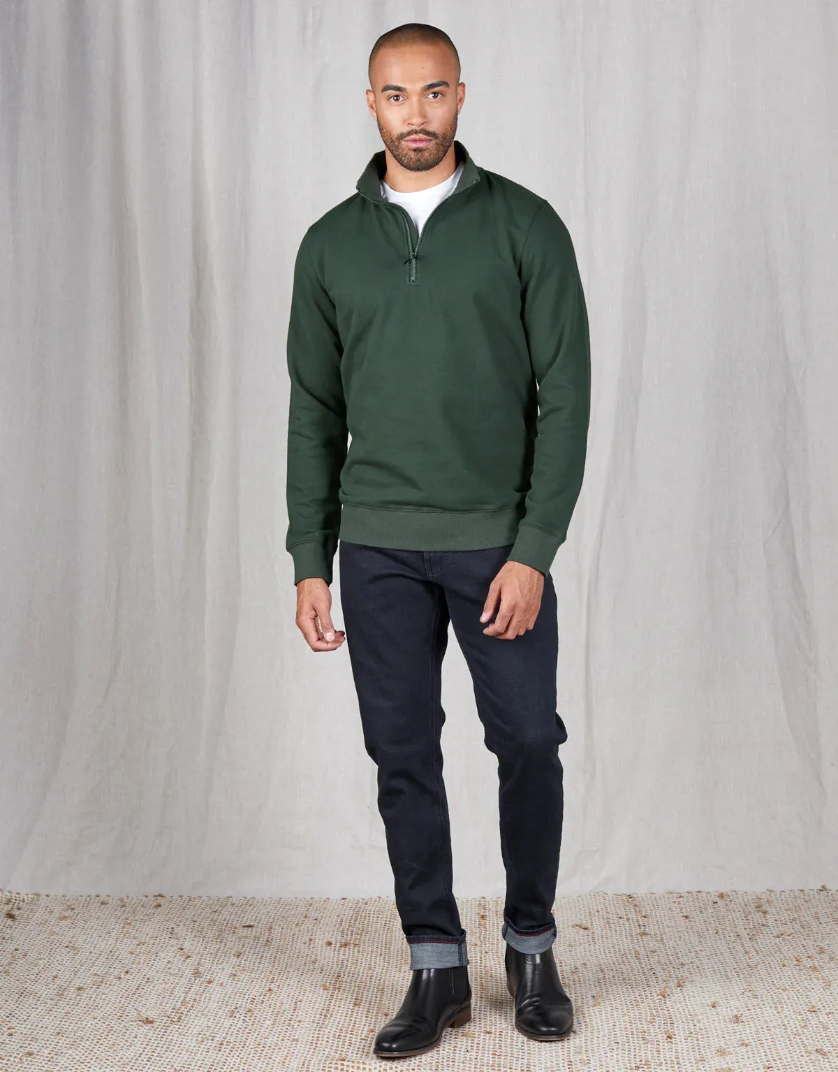 Rembrandt - Champ 1/4 Zip Sweater - Dark Green or Navy