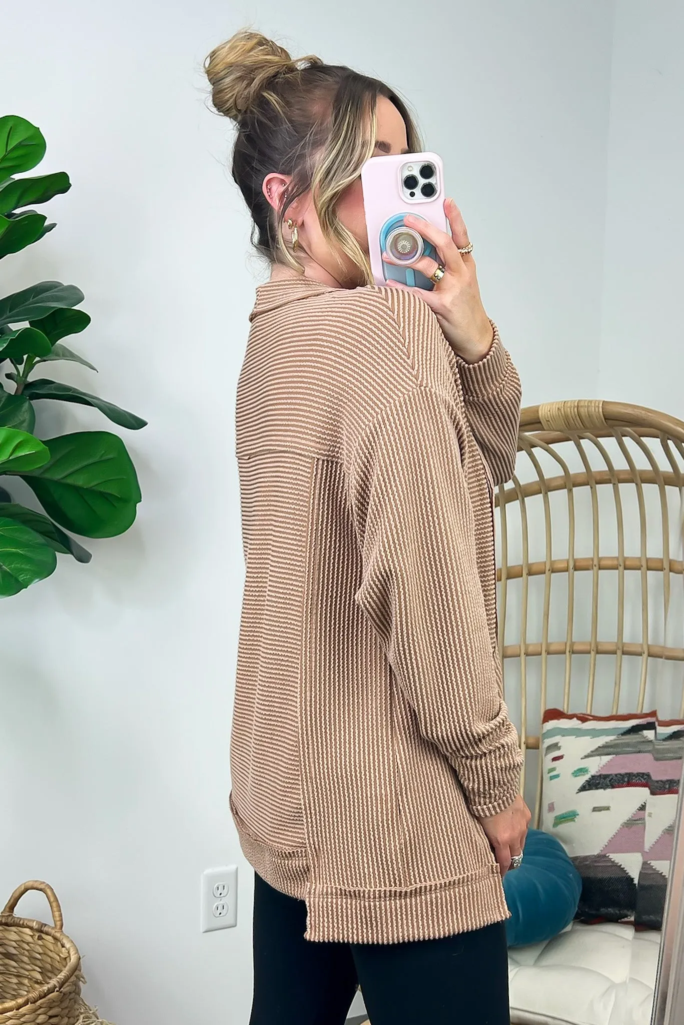 Rhena Ribbed Knit Pocket Cardigan - FINAL SALE