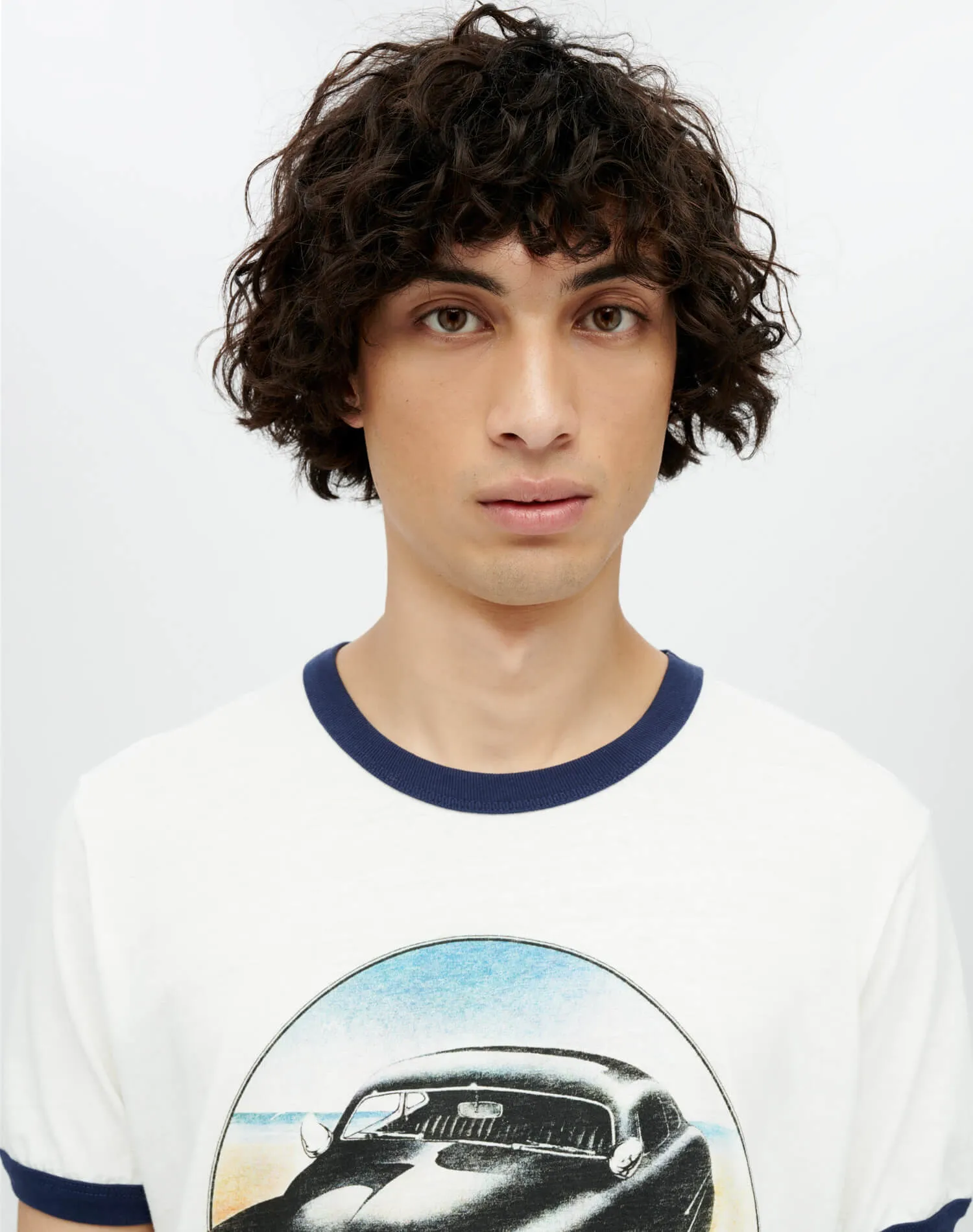 Ringer 51 Merc Tee - Old White Aged Navy