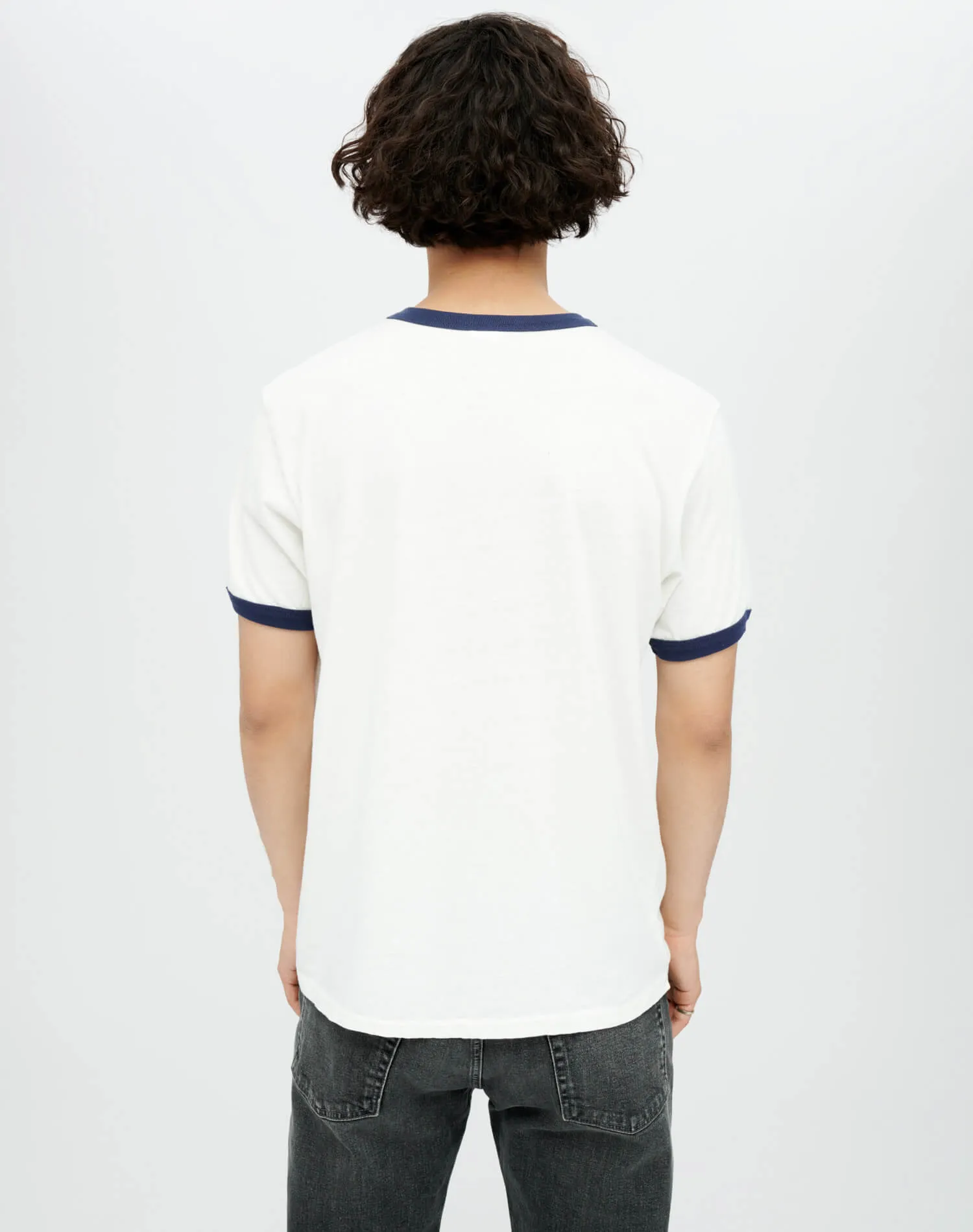 Ringer 51 Merc Tee - Old White Aged Navy