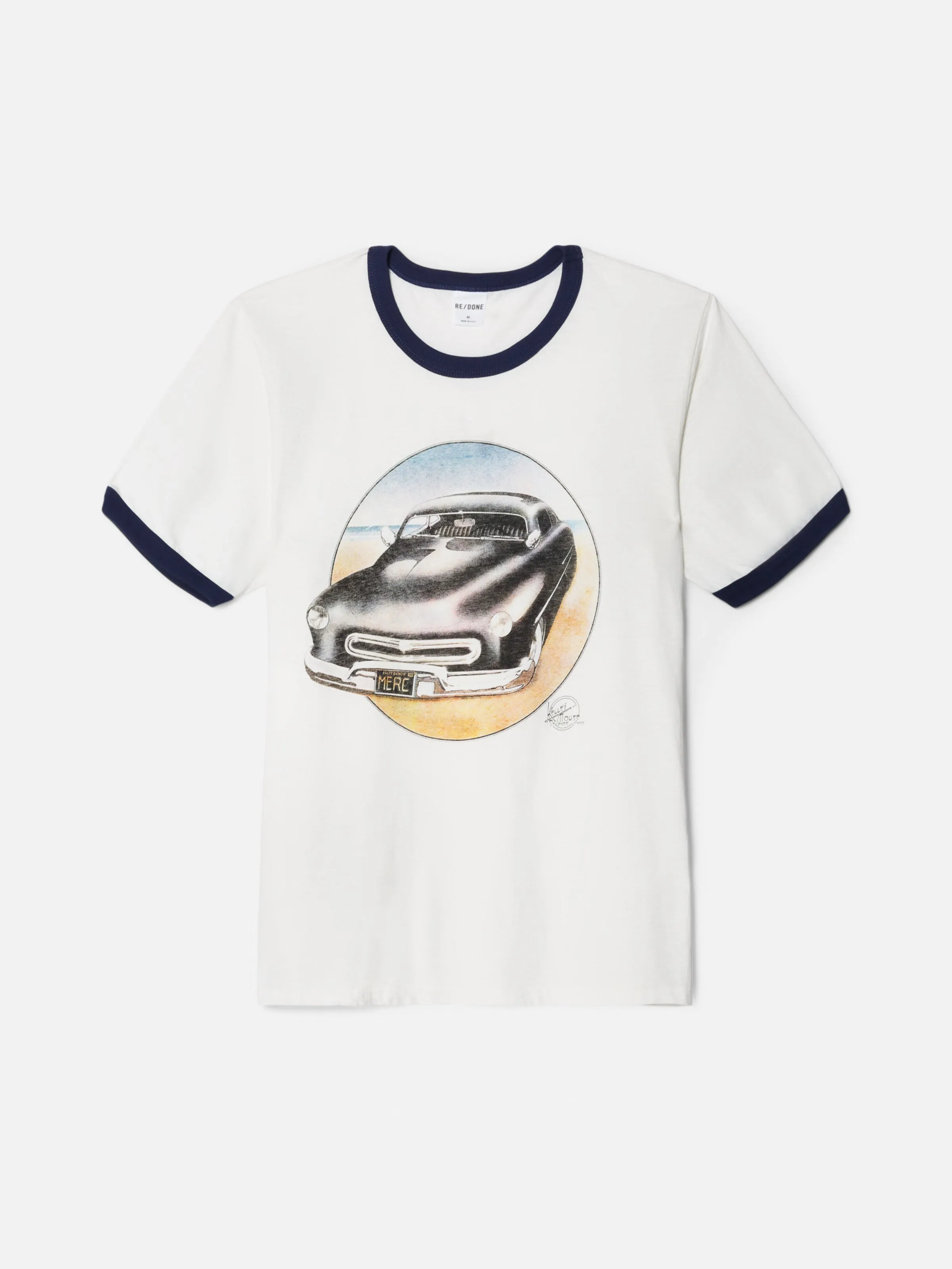 Ringer 51 Merc Tee - Old White Aged Navy