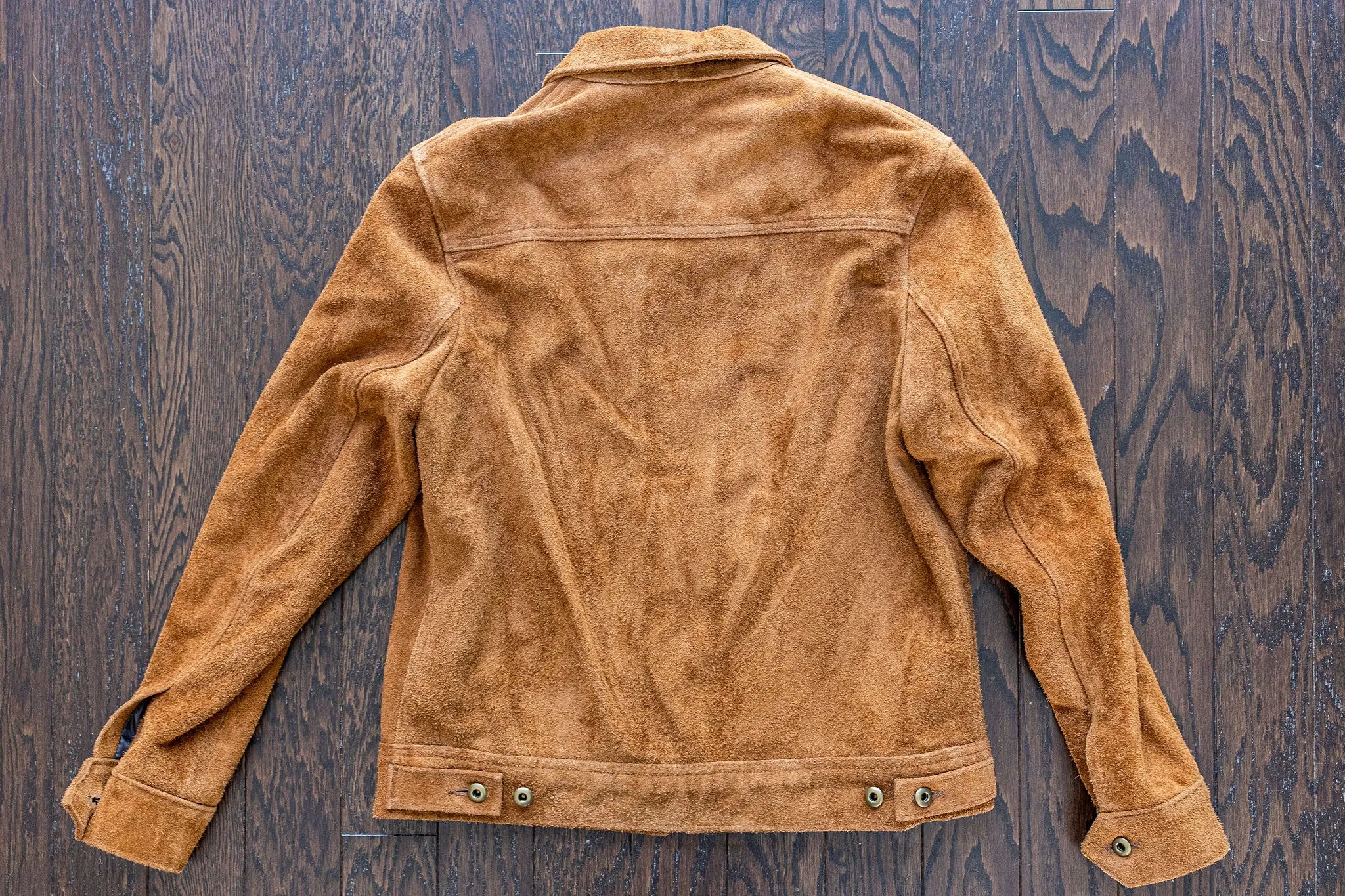 Schott NYC 375 Unlined Roughout Cowhide Jacket - Saddle