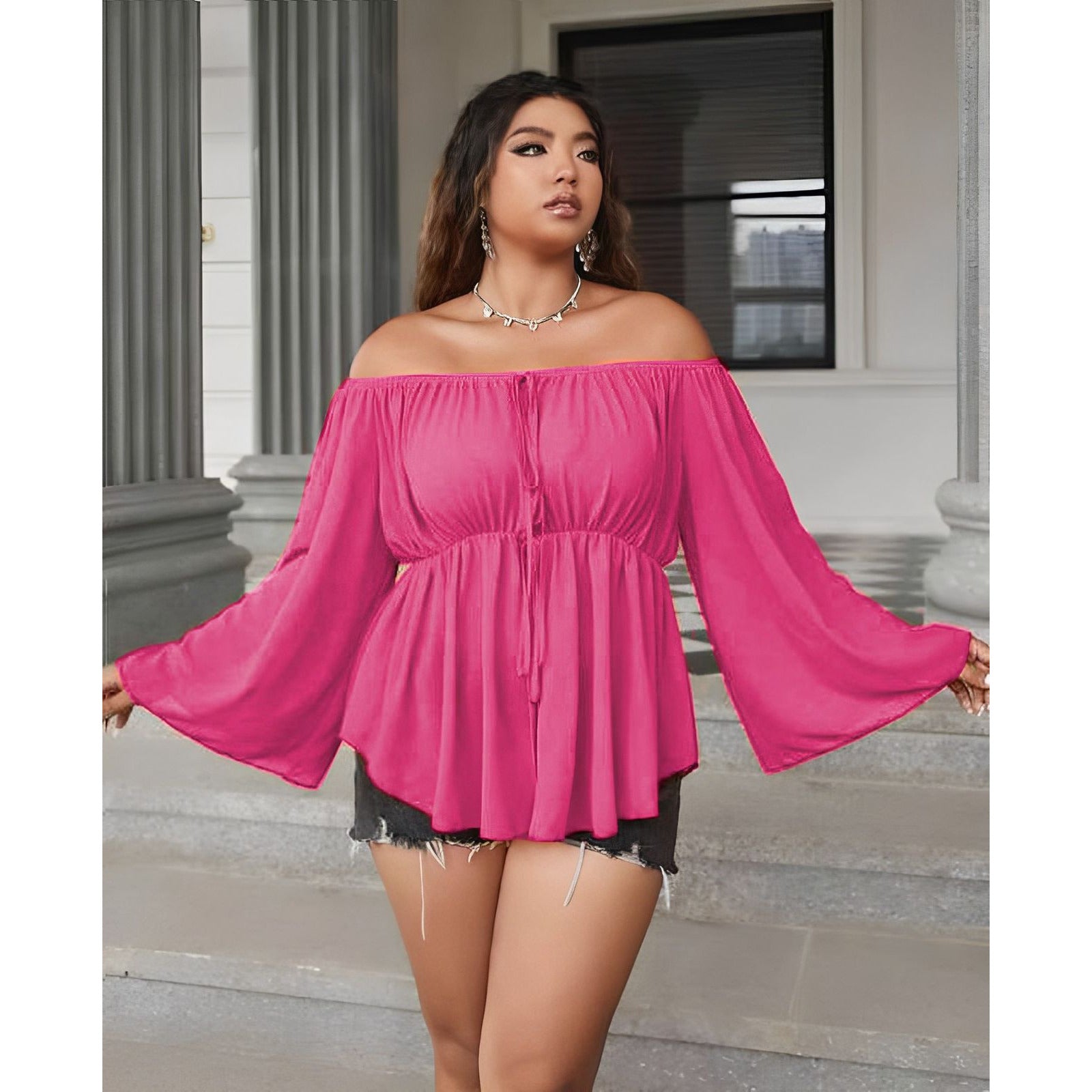 Sexy Off Shoulder Long Sleeve Top