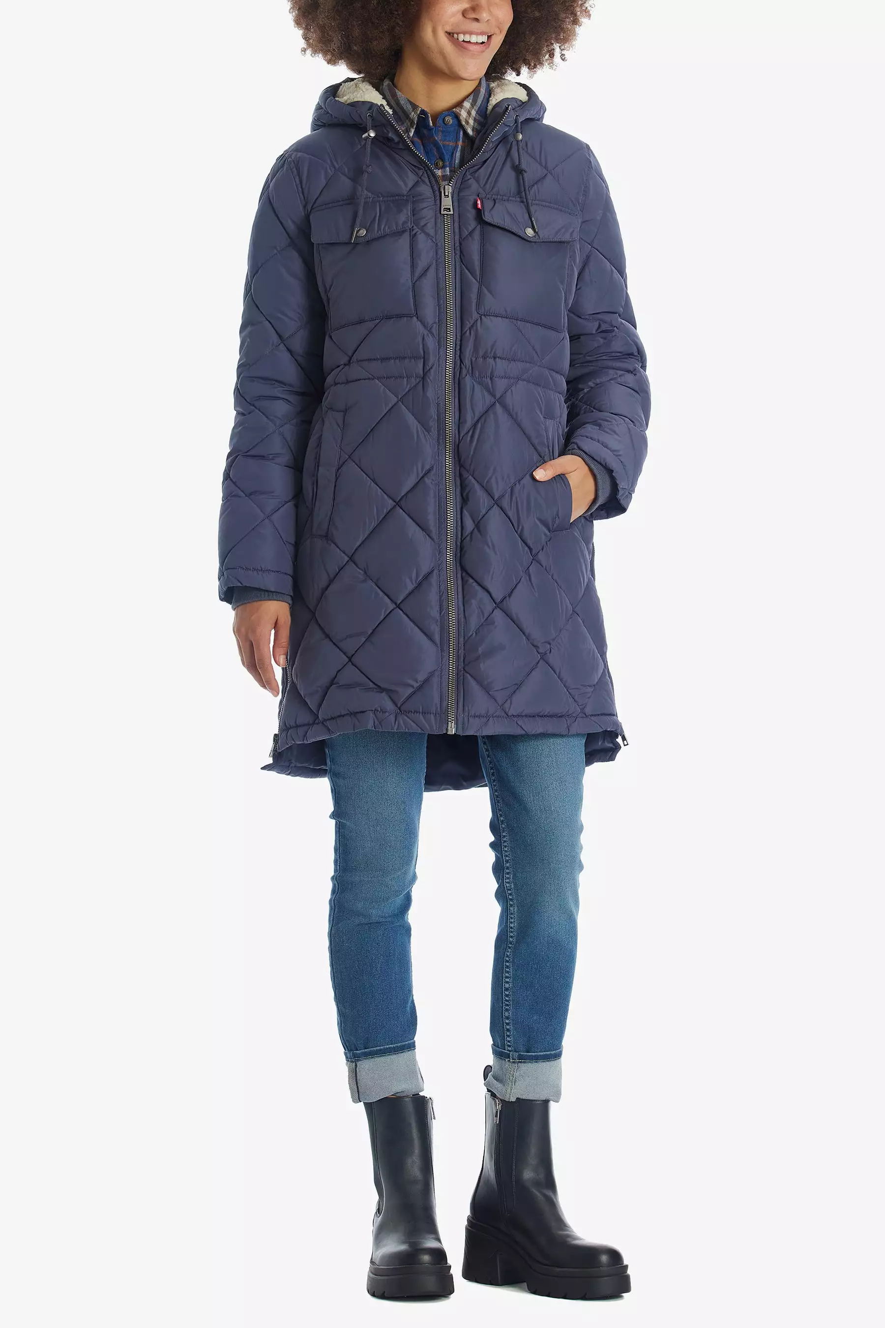 Sherpa Lined Quilted Parka