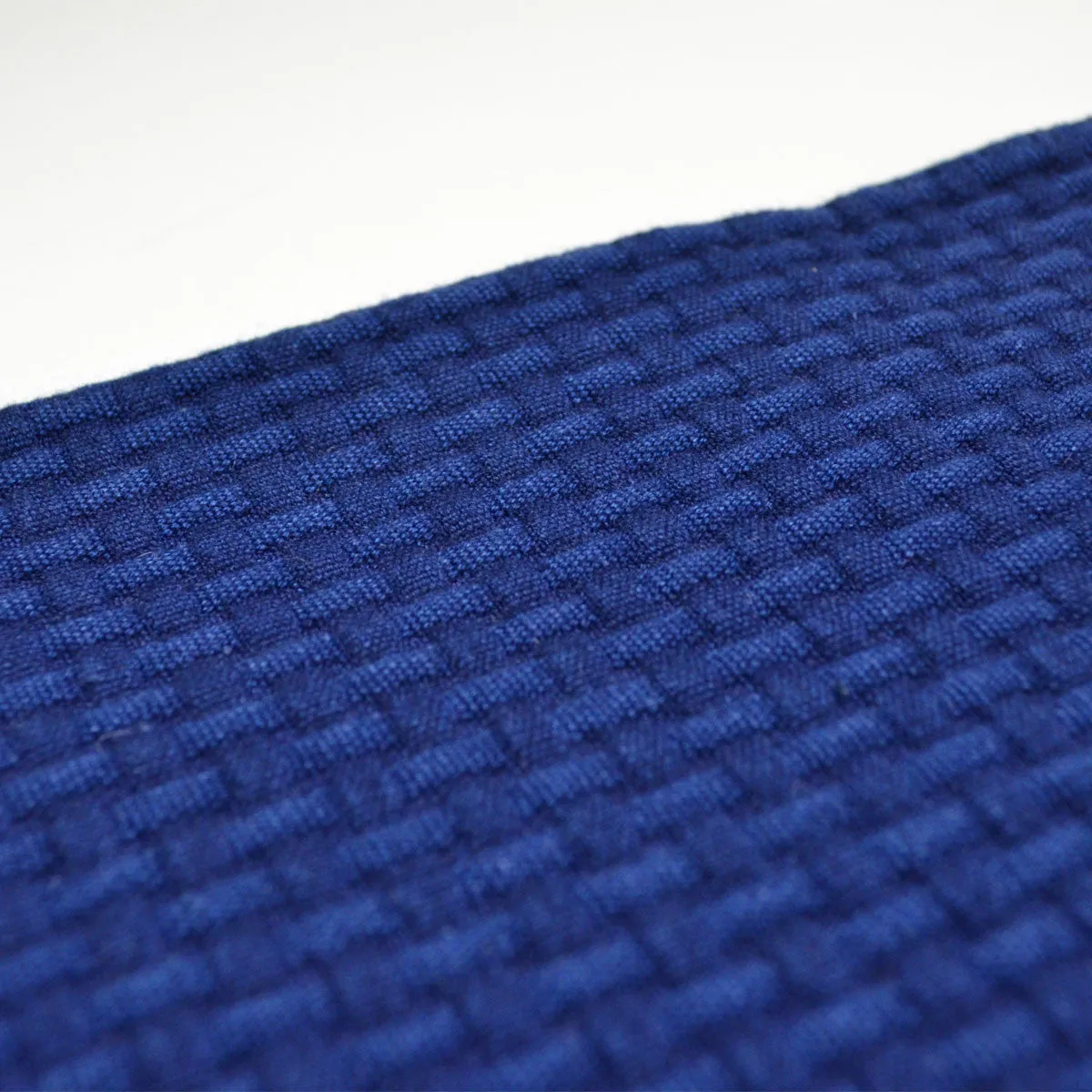 Soulland - Warners Sweater in 3D Effect Braided Fabric - Raw Indigo