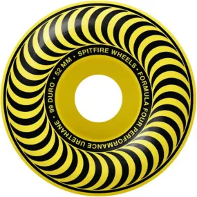 Spitfire Formula Four 99 Chroma Yellow Wheels 52mm