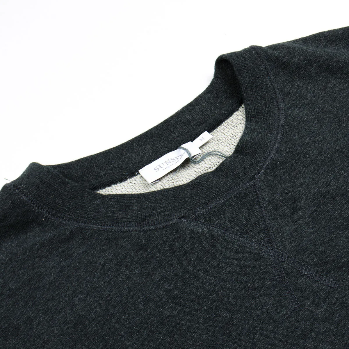 Sunspel - Loopback Sweatshirt - Black Marl