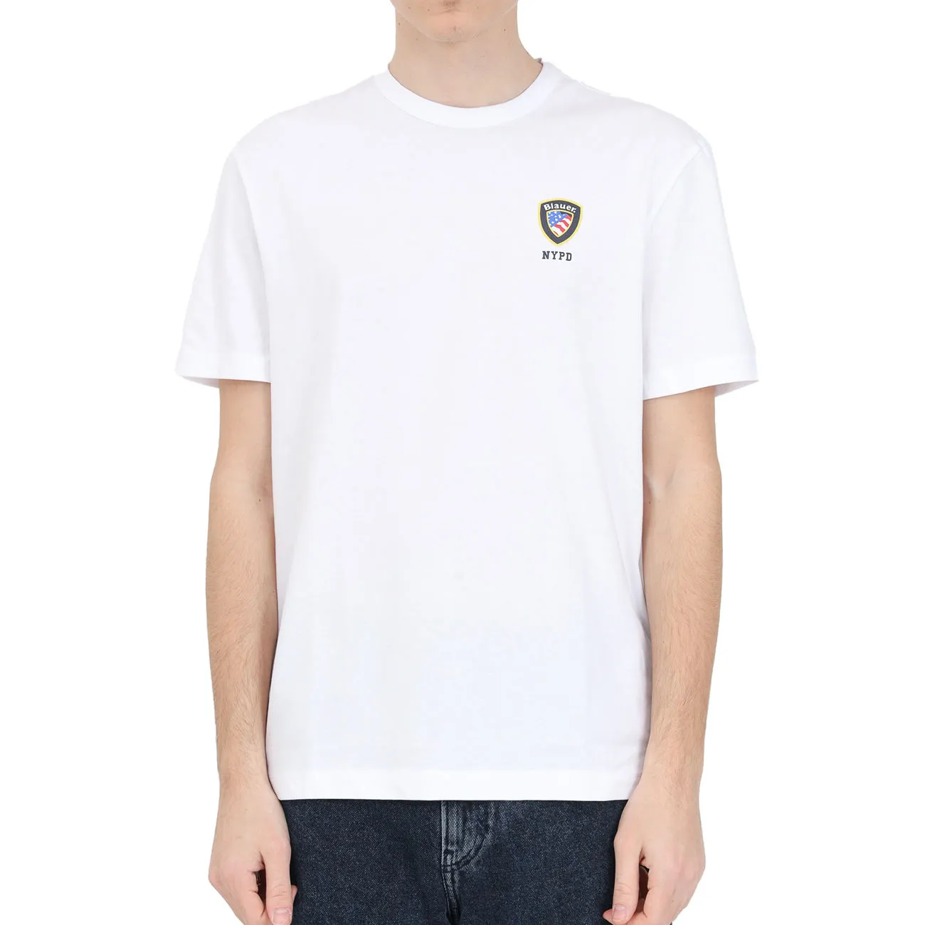 T-SHIRT CON LOGO Uomo Bianco Ottico